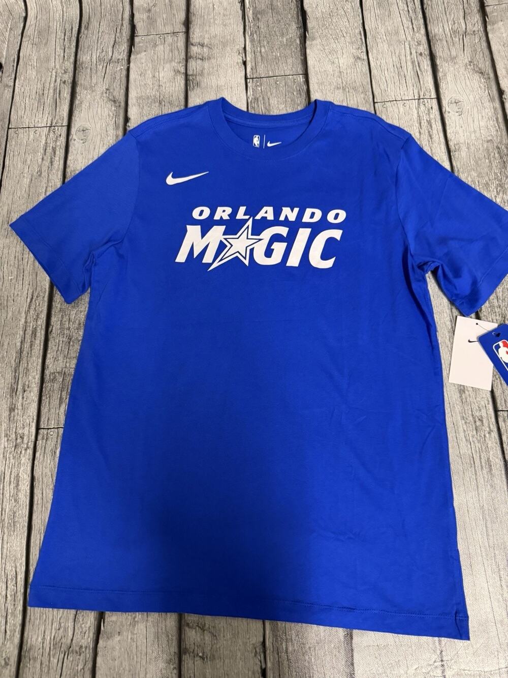 NWT Men’s Nike NBA Orlando Magic Essentials Tshirt Medium Blue SS Cotton Tee
